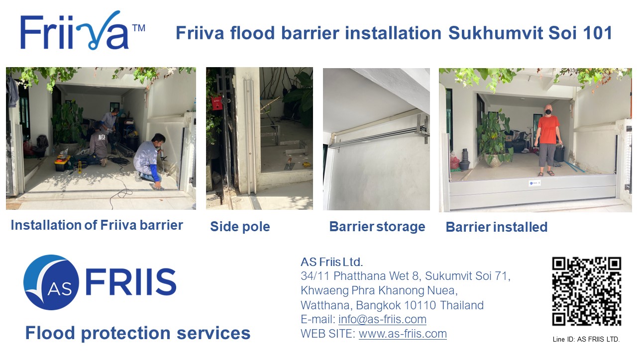 Friiva DeMount Flood Protection Sukumvit soi 101