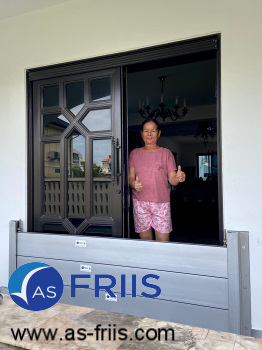 Friiva aluminum flood protection barrier at Pattaya